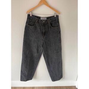 Y2K Factor International 100% Cotton Faded Black Loose Jean Size 34x32